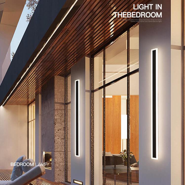 Slim Modern Outdoor LED Wall Lamp