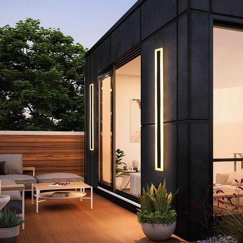 Slim Modern Outdoor LED Wall Lamp