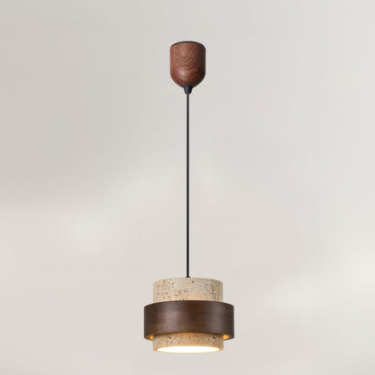 Natural Stone Wooden Island Pendant Lighting - Lusomart