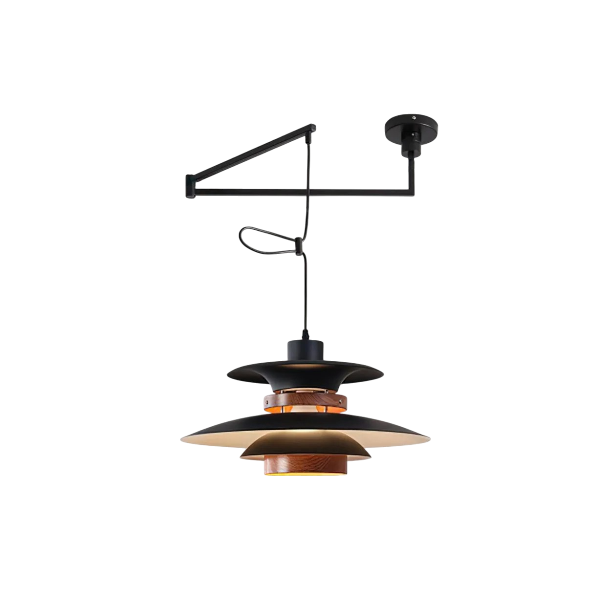 Aeronel | Modern Swing-Arm Adjustable Pendant Light 7
