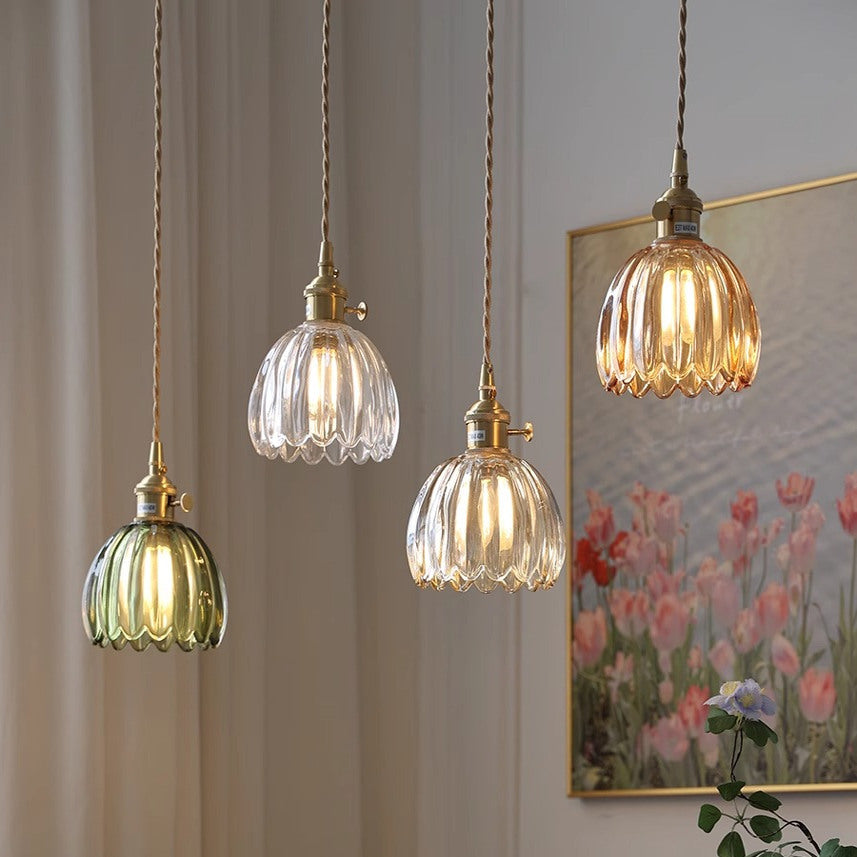 Aeruna | Vintage Japanese Glass Pendant Lamp for Classic Decor 1