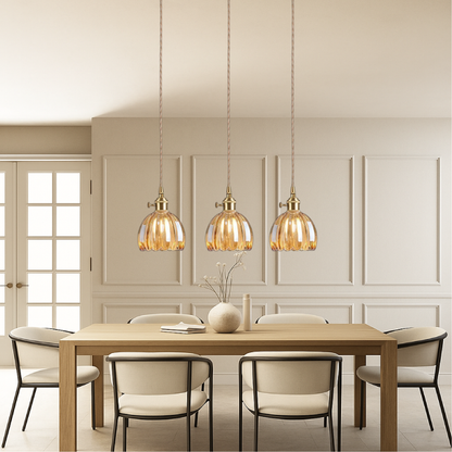 Aeruna | Vintage Japanese Glass Pendant Lamp for Classic Decor 2