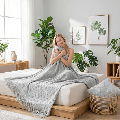 Cozy Plush Throw Blanket For Warm Home Decoration