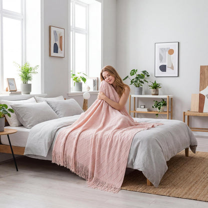 Cozy Plush Throw Blanket For Warm Home Decoration