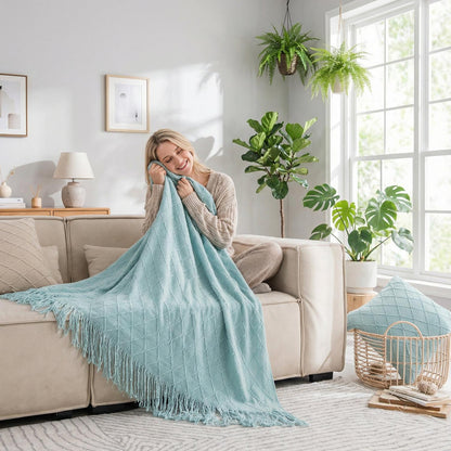 Cozy Plush Throw Blanket For Warm Home Decoration