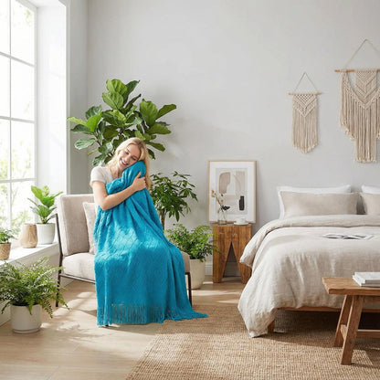 Cozy Plush Throw Blanket For Warm Home Decoration