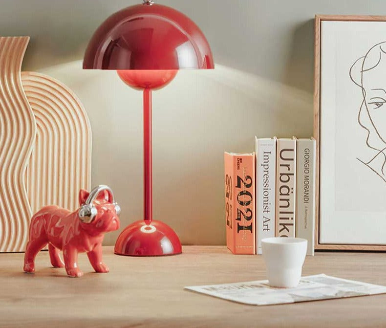 Retro Style Mushroom Table Lamp Warm Ambient Light - Lusomart