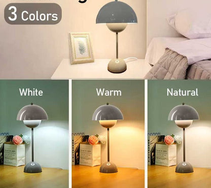 Retro Style Mushroom Table Lamp Warm Ambient Light