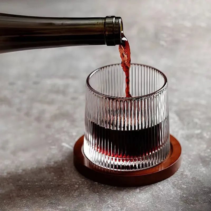 AetherGlass | Elegant Rotating Crystal Whiskey Glass Set for Enhanced Experience 3