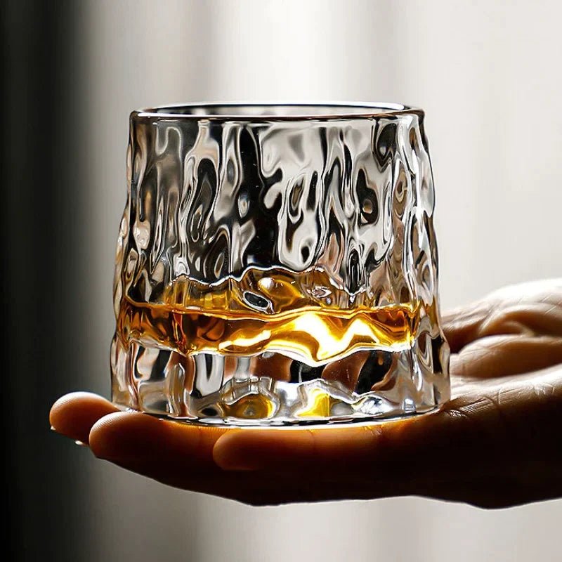 AetherGlass | Elegant Rotating Crystal Whiskey Glass Set for Enhanced Experience 6
