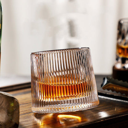 AetherGlass | Elegant Rotating Crystal Whiskey Glass Set for Enhanced Experience 7