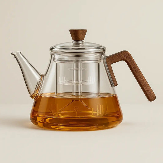 Clear Glass Infusion Teapot - Lusomart