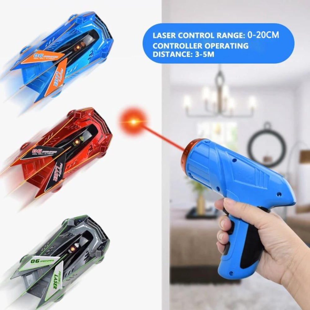 Remote Control Wall Climbing Car Toy with Laser Guide