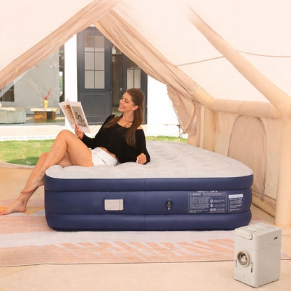 Comfortable Inflatable Double Camping Air Mattress Bed