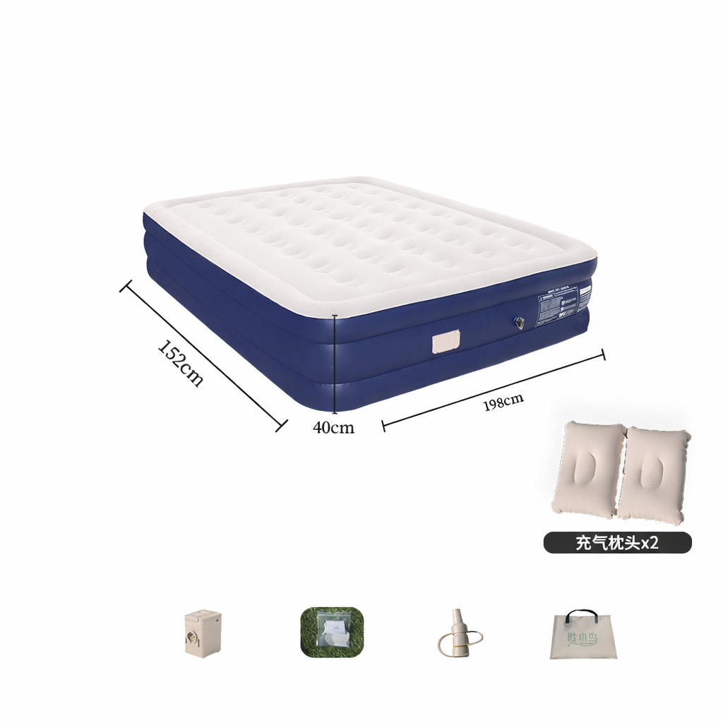 Comfortable Inflatable Double Camping Air Mattress Bed