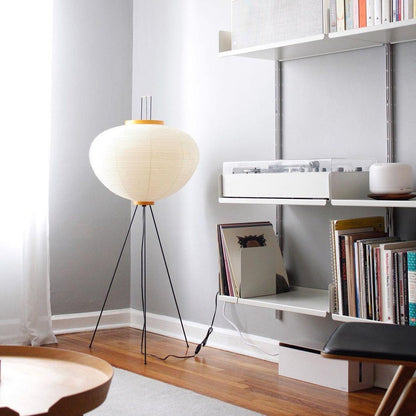 Asian Style Rice Paper Floor Light