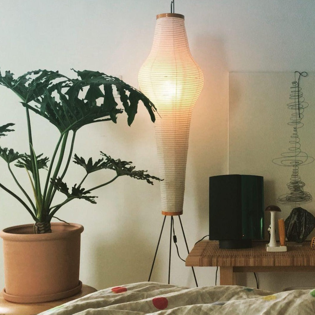 Asian Style Rice Paper Floor Light