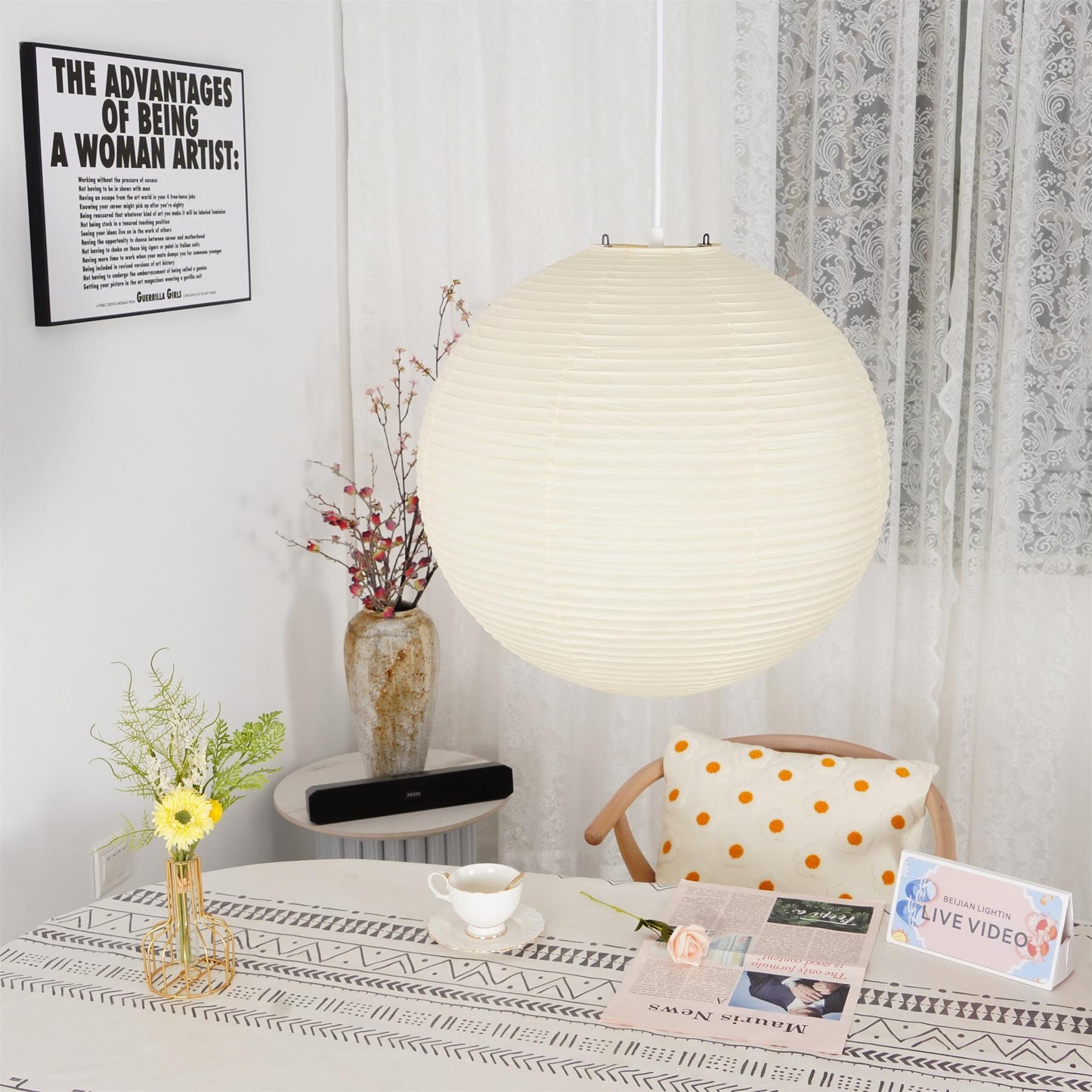 Simple Elegant Mid Century Pendant Light