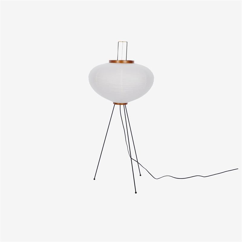 Warm White Paper Floor Lamp with Soft Lighting