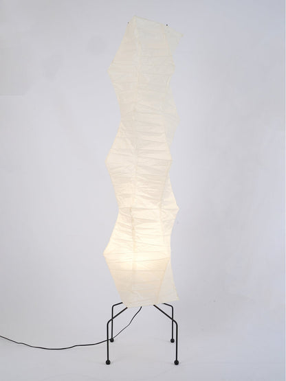Warm White Paper Floor Lamp with Soft Lighting