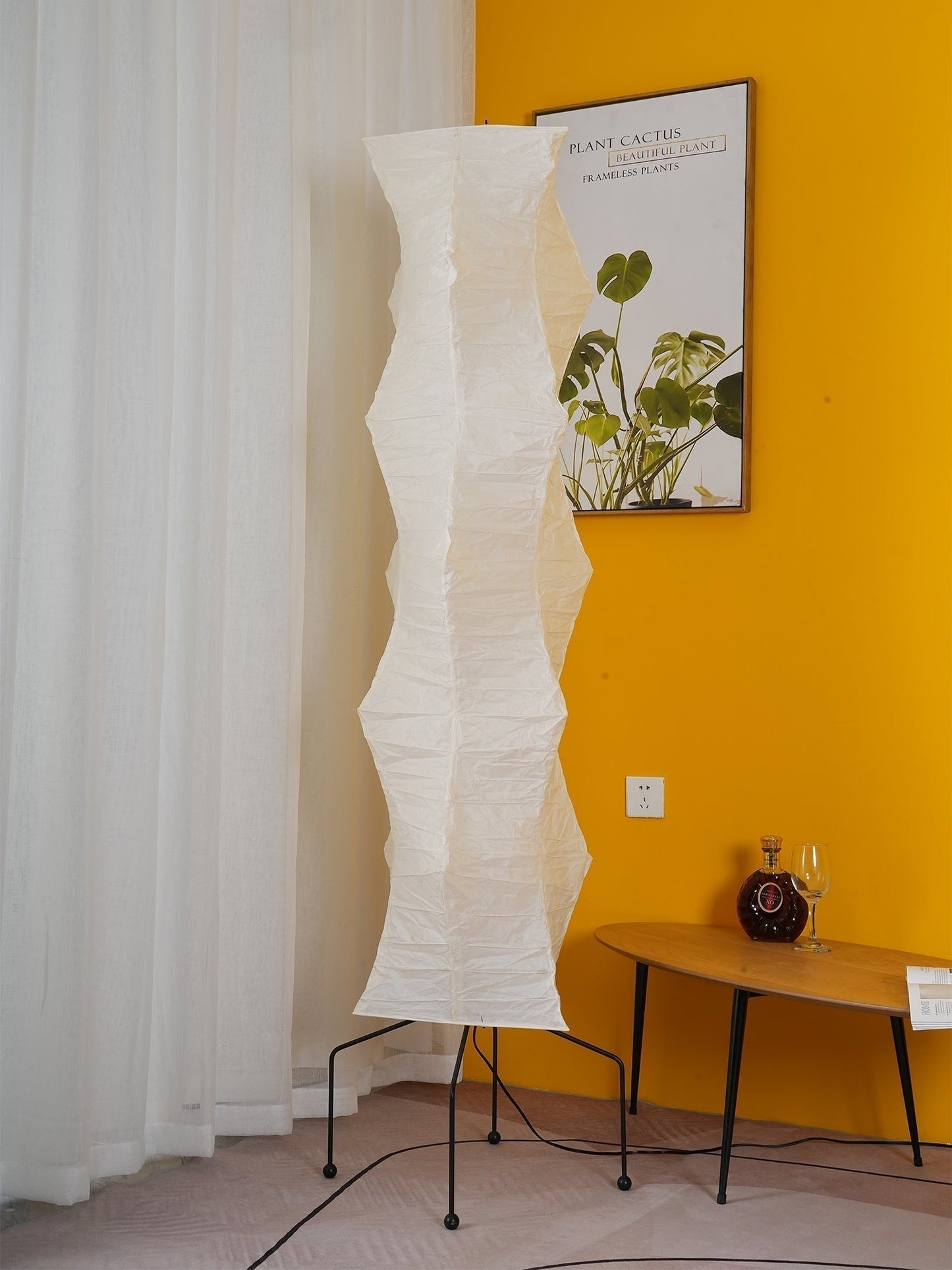 Asian Style Rice Paper Floor Light