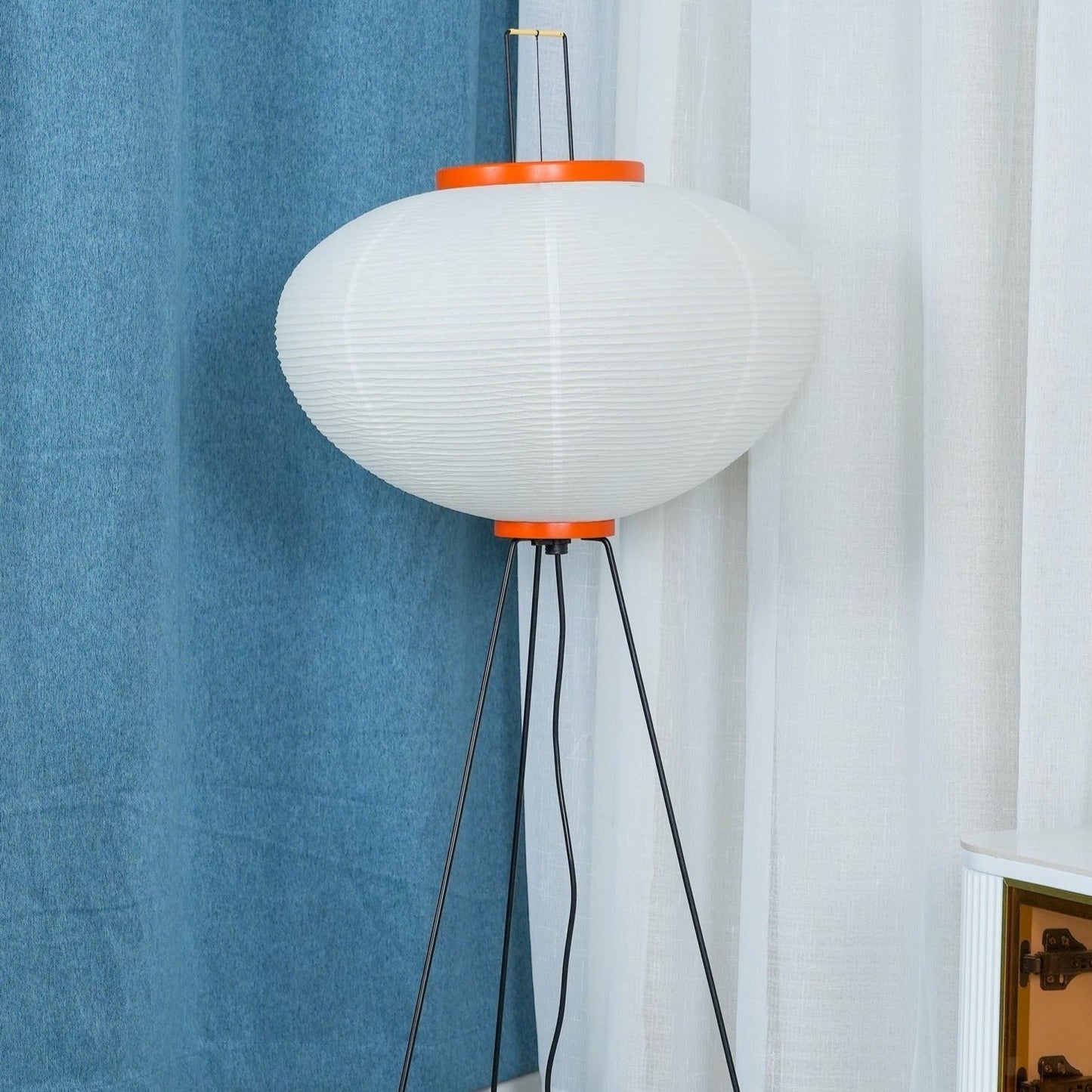 Asian Style Rice Paper Floor Light