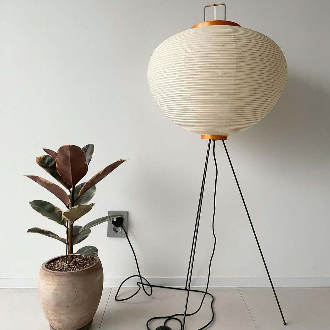 Asian Style Rice Paper Floor Light