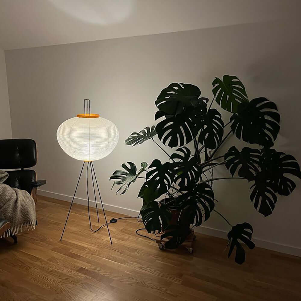 Asian Style Rice Paper Floor Light