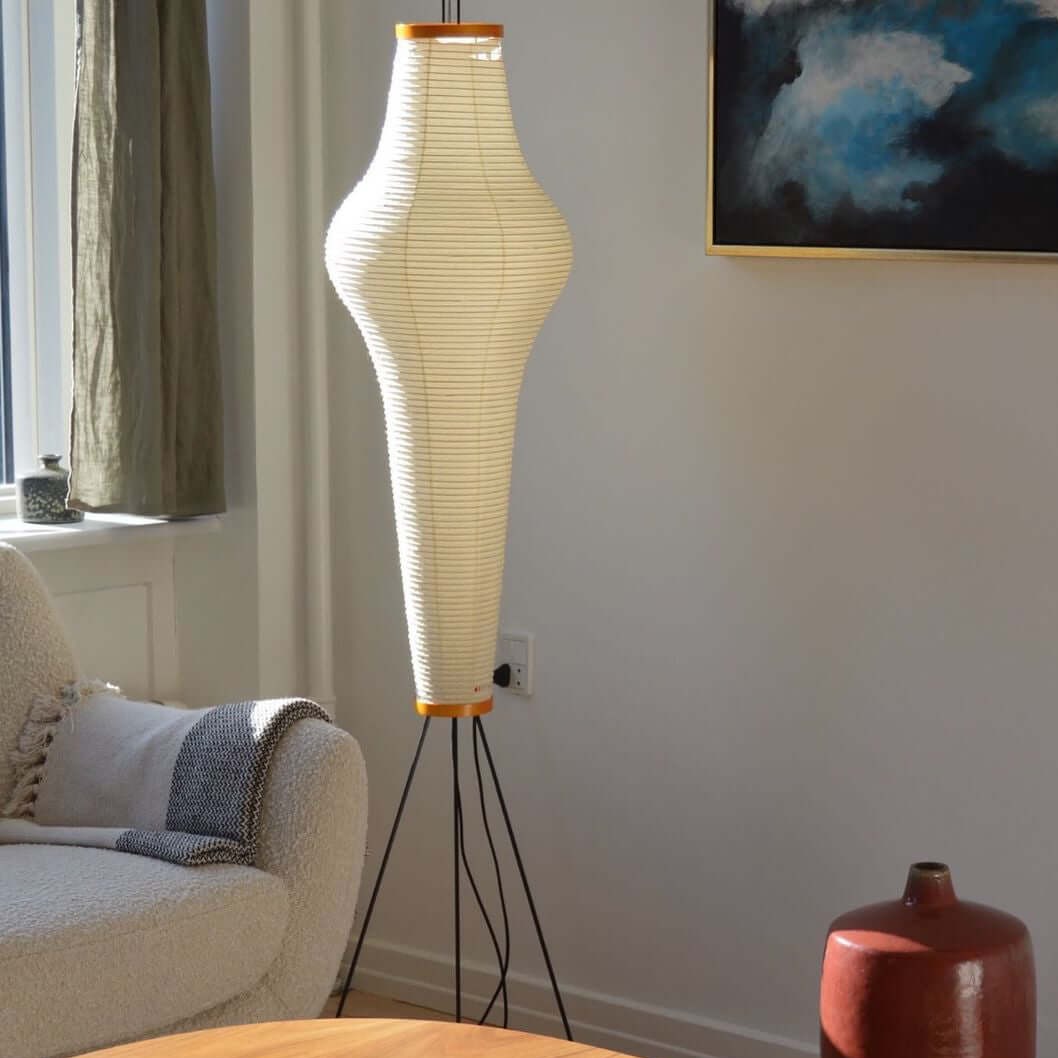 Asian Style Rice Paper Floor Light