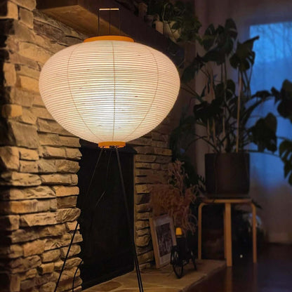 Asian Style Rice Paper Floor Light