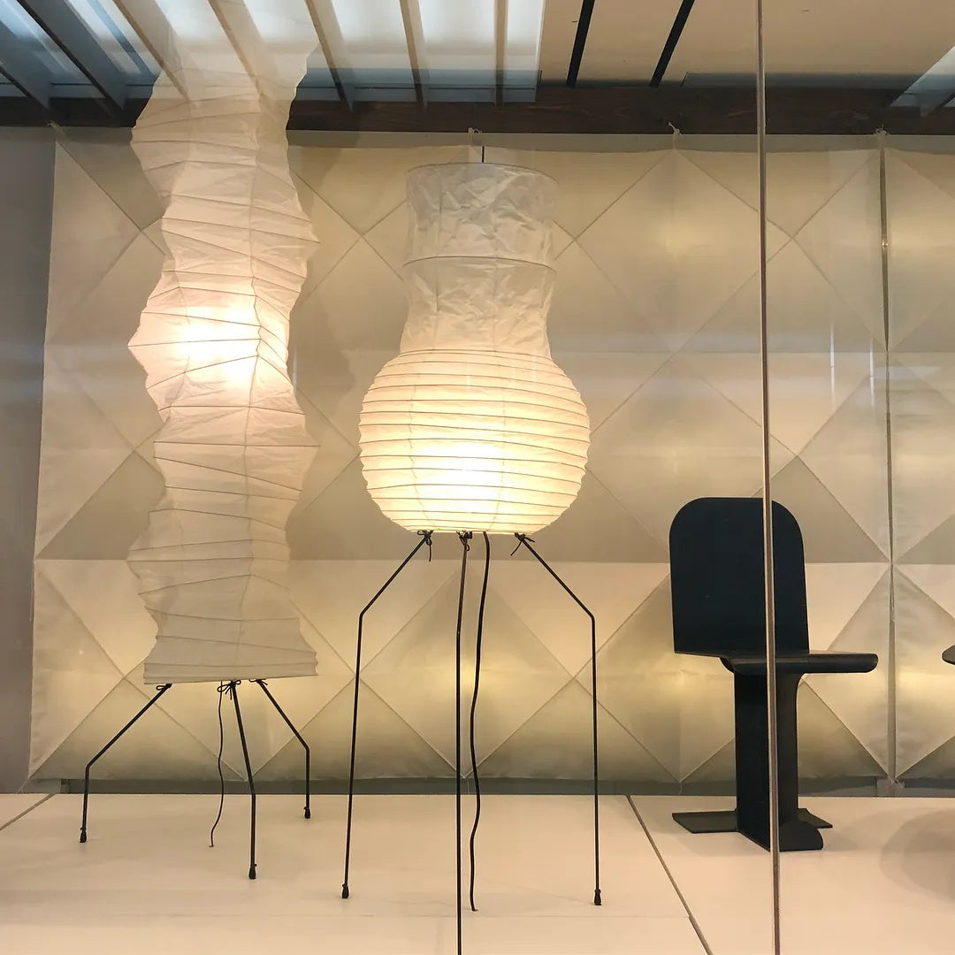 Asian Style Rice Paper Floor Light