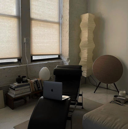 Asian Style Rice Paper Floor Light