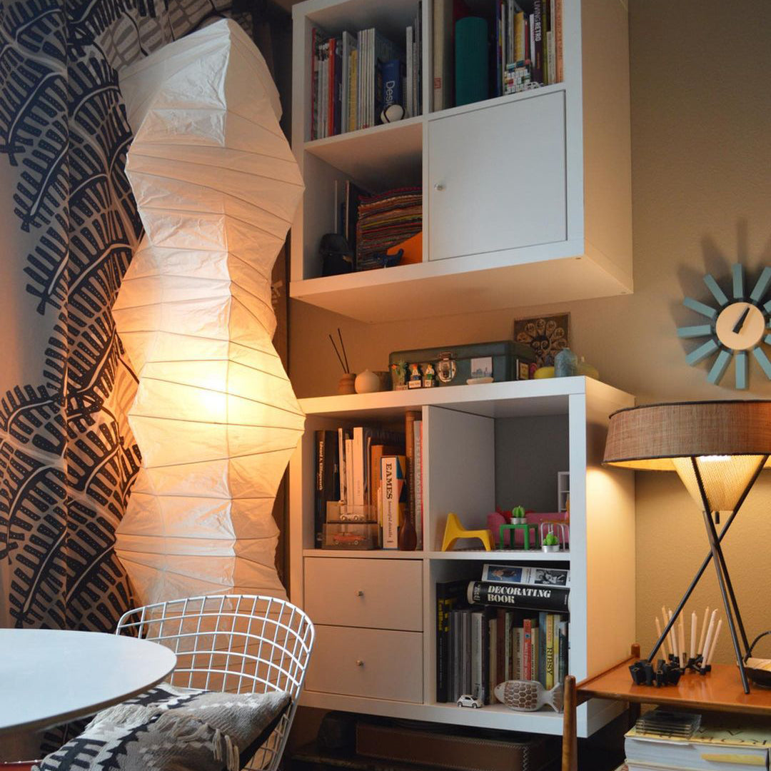 Asian Style Rice Paper Floor Light