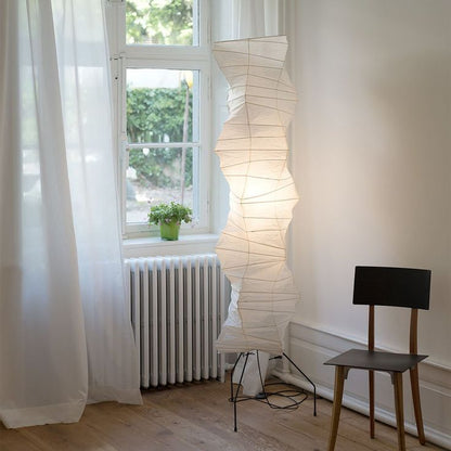 Asian Style Rice Paper Floor Light