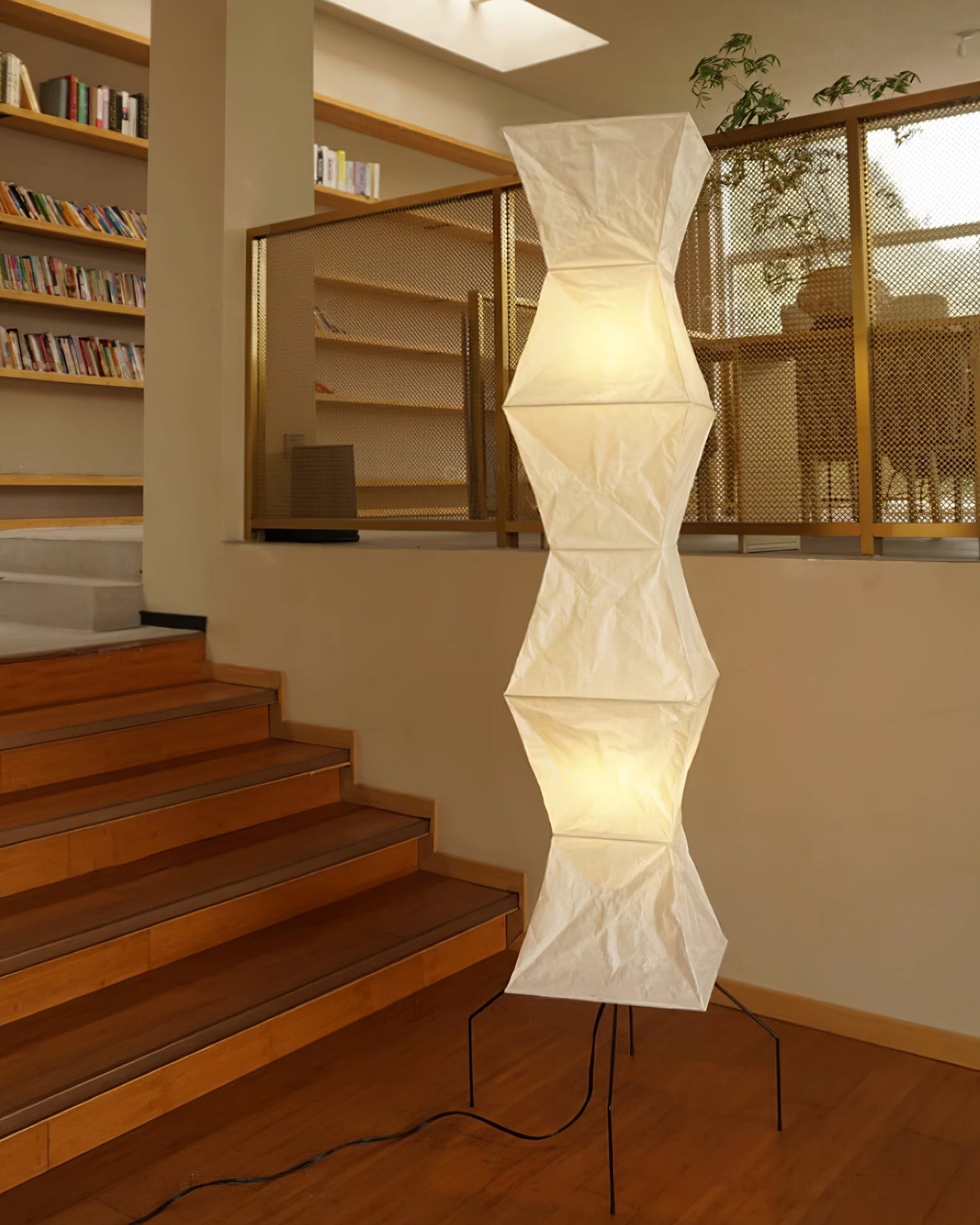 Asian Style Rice Paper Floor Light