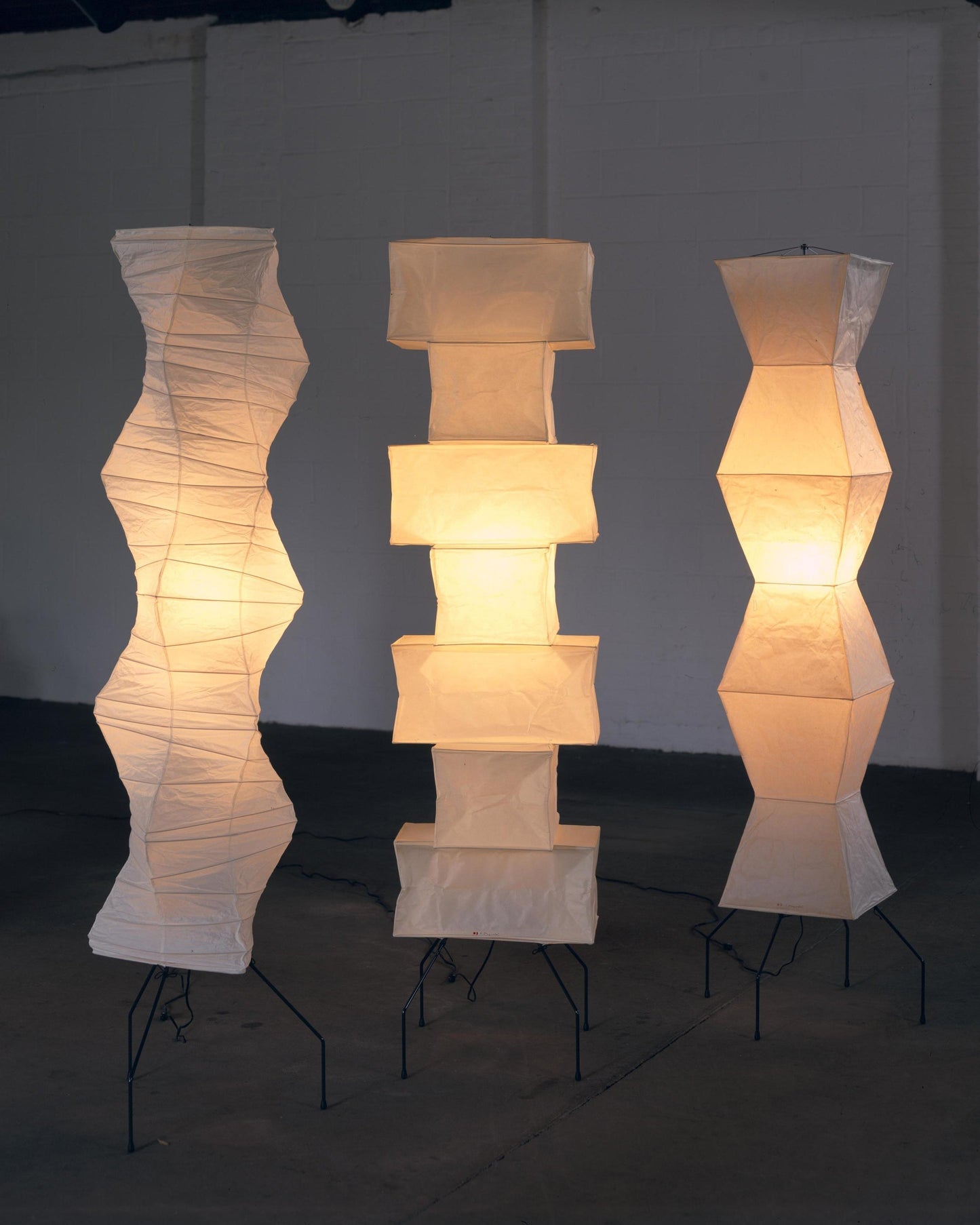 Asian Style Rice Paper Floor Light
