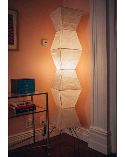 Asian Style Rice Paper Floor Light