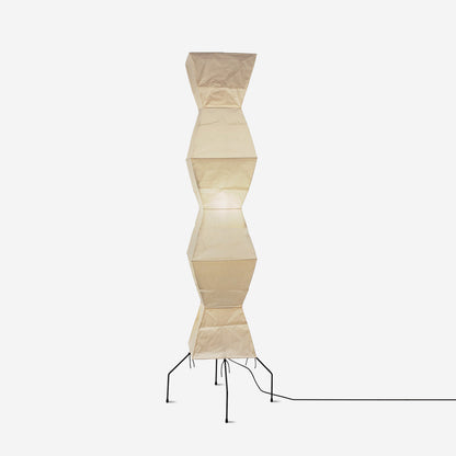 Warm White Paper Floor Lamp with Soft Lighting