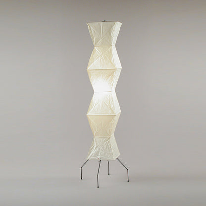 Warm White Paper Floor Lamp with Soft Lighting