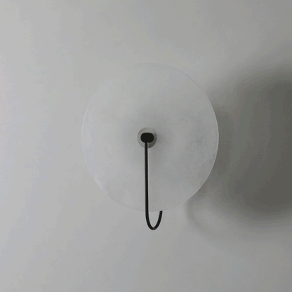White LED Wall Light with Adjustable Black Arm