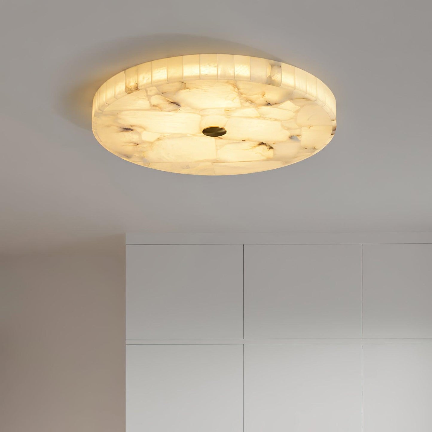 AlabasterGlow | Elegant LED Flush Mount Ceiling Light Fixture for Modern Homes 10