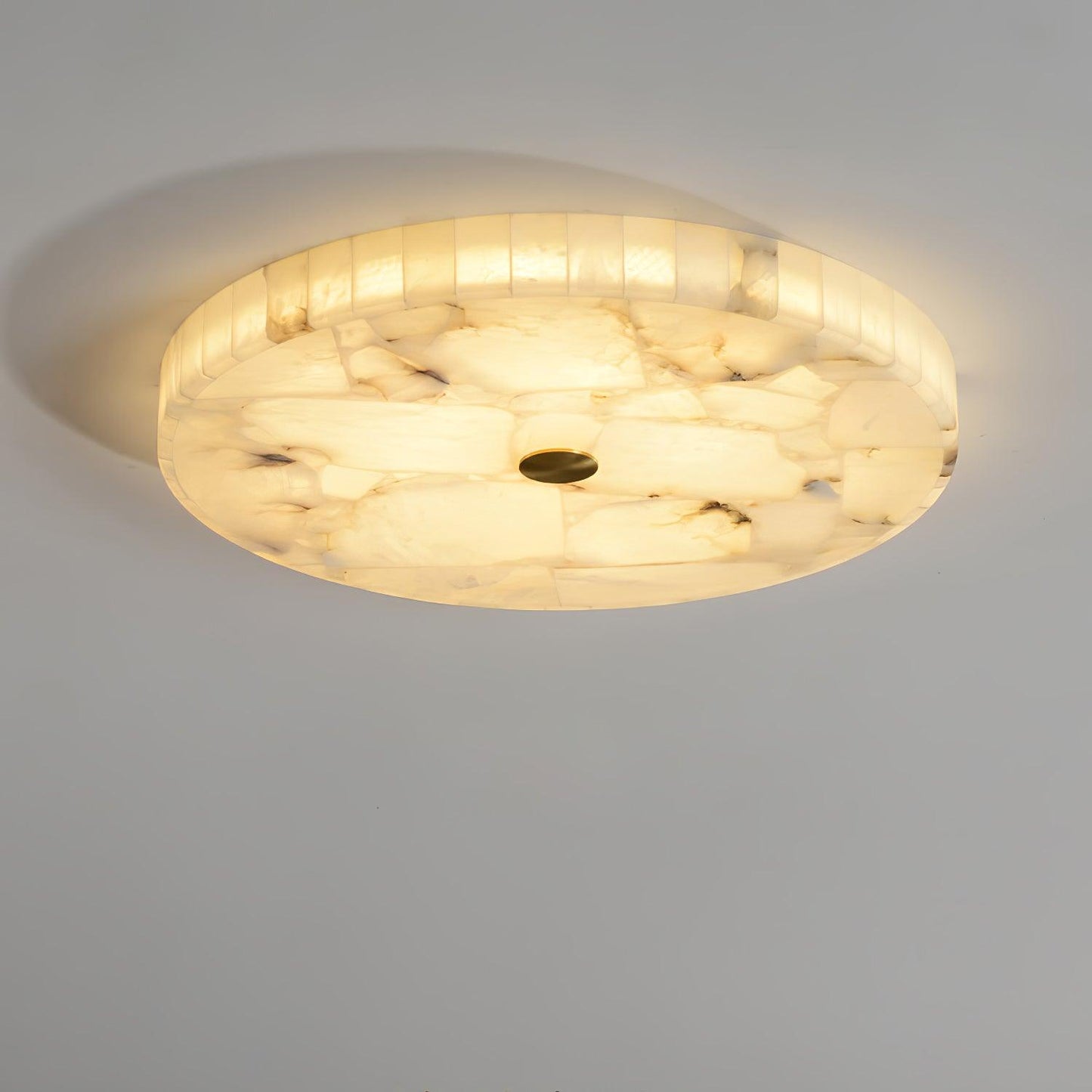 AlabasterGlow | Elegant LED Flush Mount Ceiling Light Fixture for Modern Homes 11