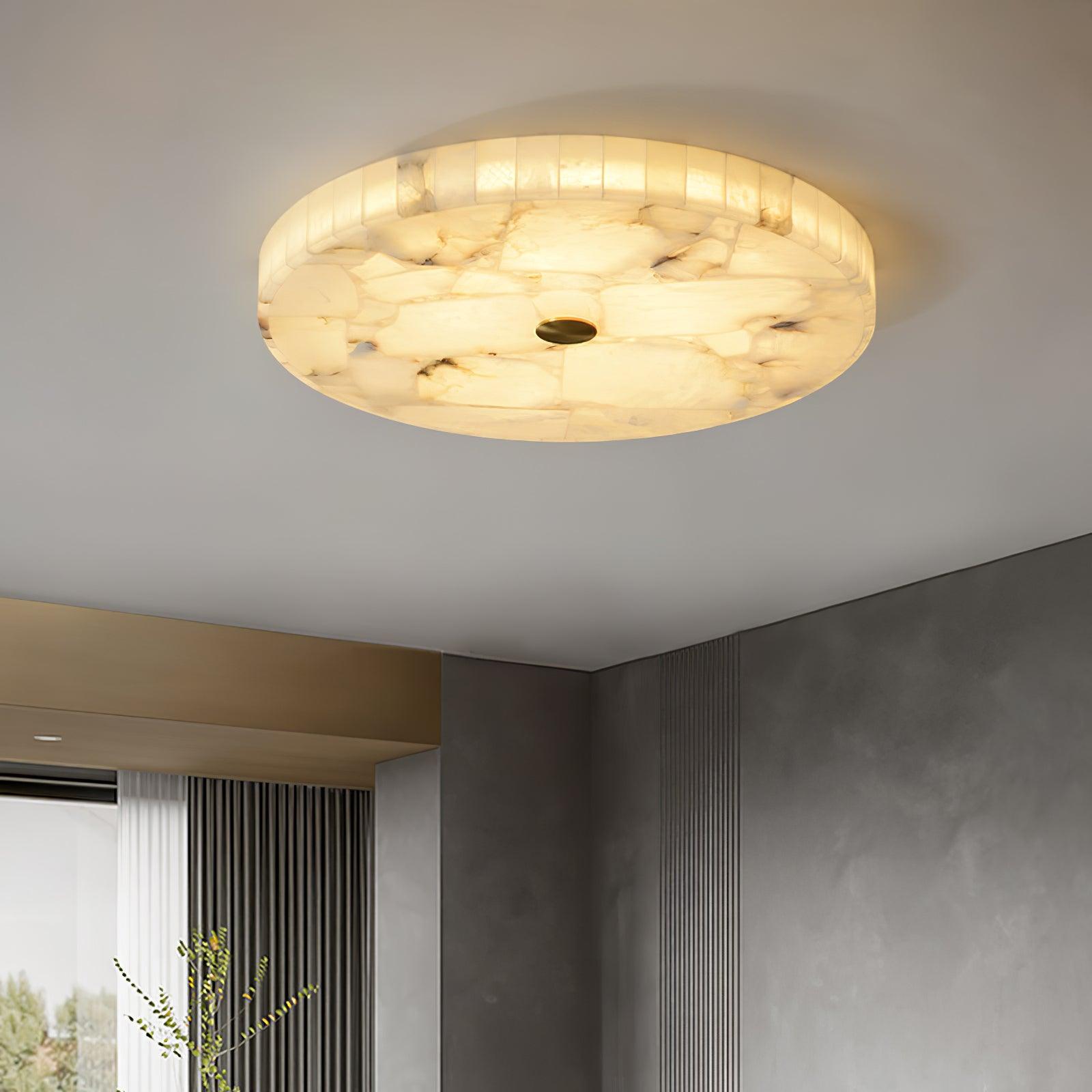 AlabasterGlow | Elegant LED Flush Mount Ceiling Light Fixture for Modern Homes 12