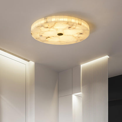 AlabasterGlow | Elegant LED Flush Mount Ceiling Light Fixture for Modern Homes 3