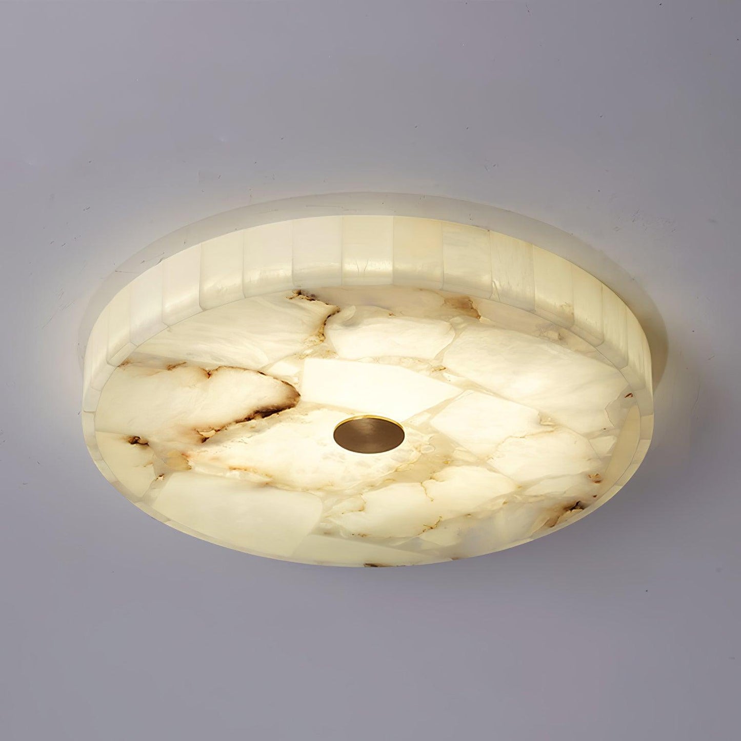 AlabasterGlow | Elegant LED Flush Mount Ceiling Light Fixture for Modern Homes 9