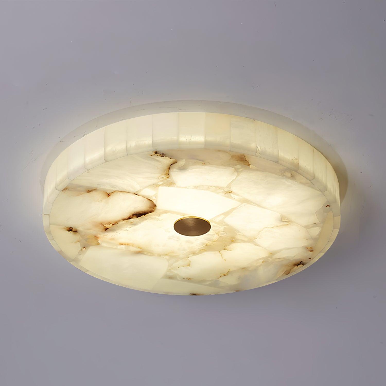 AlabasterGlow | Elegant LED Flush Mount Ceiling Light Fixture for Modern Homes 9
