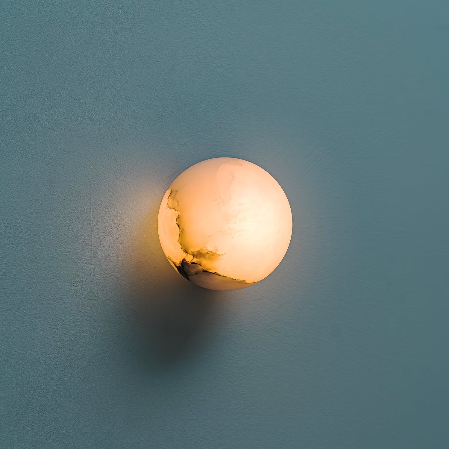 Simple White Alabaster Wall Lamp - Lusomart