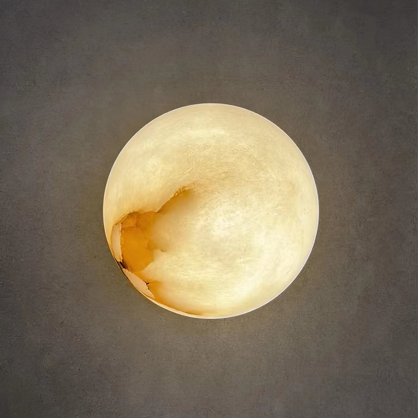 AlabasterGlow | Elegant Minimalist Alabaster Wall Sconce Lighting Fixture 3