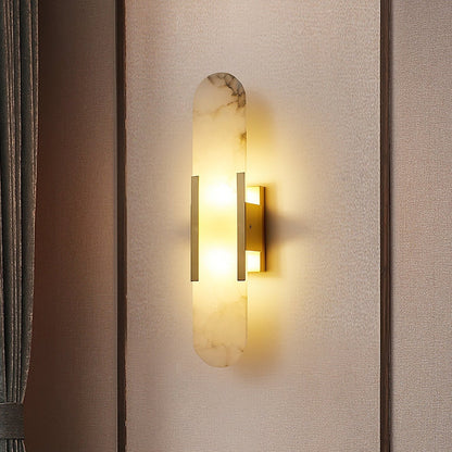 AlabasterGlow | Elegant Modern Alabaster Wall Sconce Lighting for Living Room 2