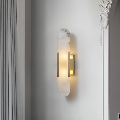AlabasterGlow | Elegant Modern Alabaster Wall Sconce Lighting for Living Room 3